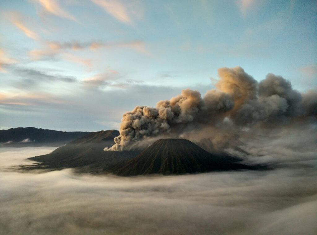 Mt Bromo located at East Java