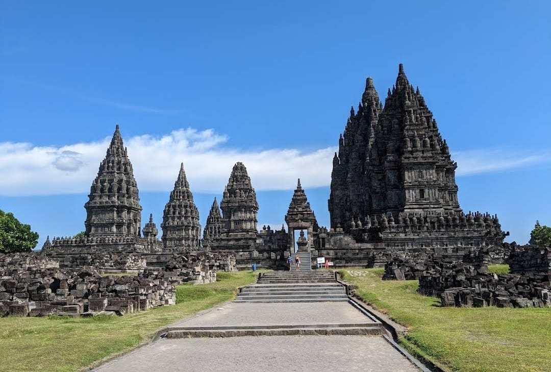 The complex of Prambanan temples