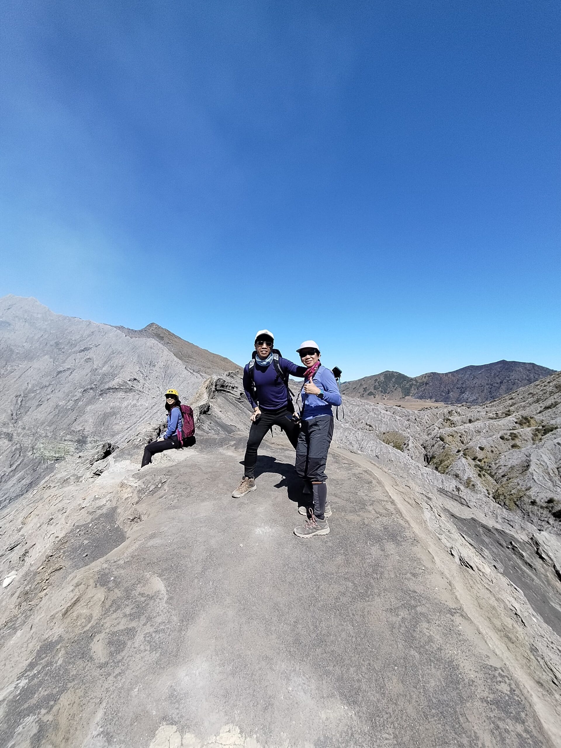 on the rim of the Bromo Crater